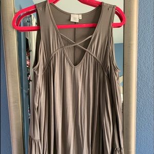 Long sleeve brown dress!